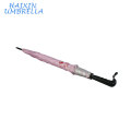 Custom Pink Anti UV Chinese Manufacturers Direct sales Wholesale 23 pulgadas de fibra de vidrio Double Ribs Long Handle Umbrella Custom Logo